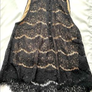 Black lace blouse